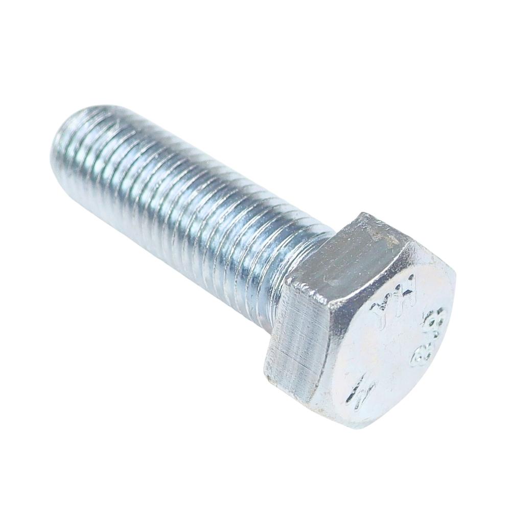 Hexagonal Head Screw, Full Thread, M16x50, Class 8.8, DIN933, White Galvanized