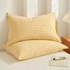 Set of 2 Pure Cotton Yarn-Dyed Pillowcases, 48x74 Cm, Single-Person, Washed Cotton Pillow Covers.