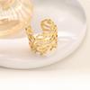 18K Non-fading European and American Irregular Hollow Ring - Versatile Fashion Hand Jewelry Design