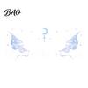 Butterfly Face Stickers Glitter Stickers, Waterproof Temporary Tattoos for Festival Party Stage Water Transfer Decals Makeup, Easy Application