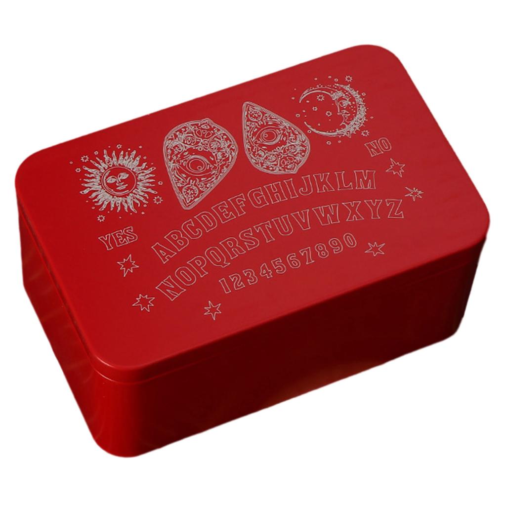 Custodia per Carte Tarocchi in Ferro Scatola Portatile per Carte Tarocchi Custodia Portatile per Carte da Gioco Astrologia Divinazioni