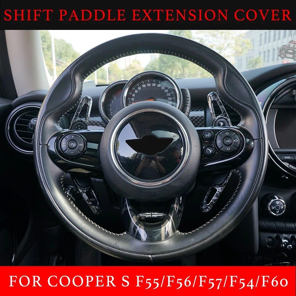 For MINI Cooper S JCW F54 F55 F56 F57 F60 Countryman Clubman Steering Wheel Shift Paddle Extension Cover Accessories