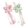 Explosive exquisite handmade woven flower tassel bag pendant with rustic style and creative car keychain pendant