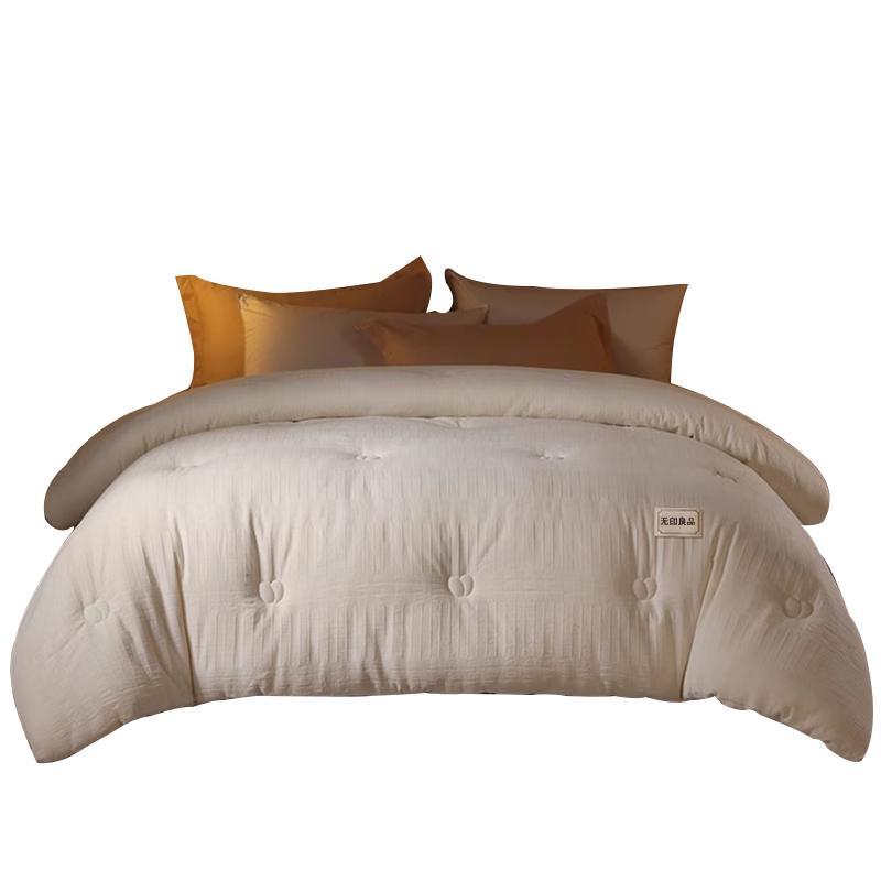 

Muji Antibacterial All-Cotton Mulberry Silk & Soybean Fiber Quilt 150cm x 200cm (approx 5 lbs)