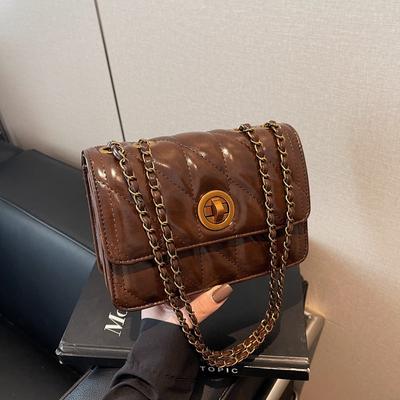 Fashion Diamond Underarm Bag Women's Trend High-end Shoulder Bag Winter New Niche Women's Bag