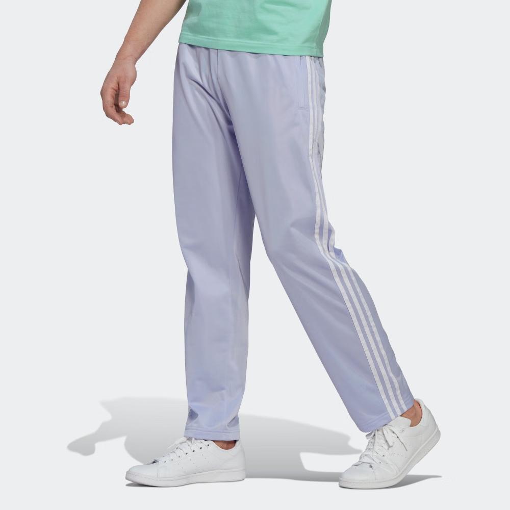 Adidas Originals Color Block Striped Pocket Casual Sports Long Pants Men Bottoms Light-Purple HR7899