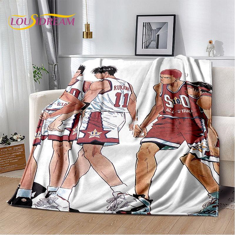 Slam Dunk Anime Cartoon Soft Plush Blanket,Flannel Blanket Throw Blanket for Living Room Bedroom Bed Sofa Picnic Cover Bettdecke