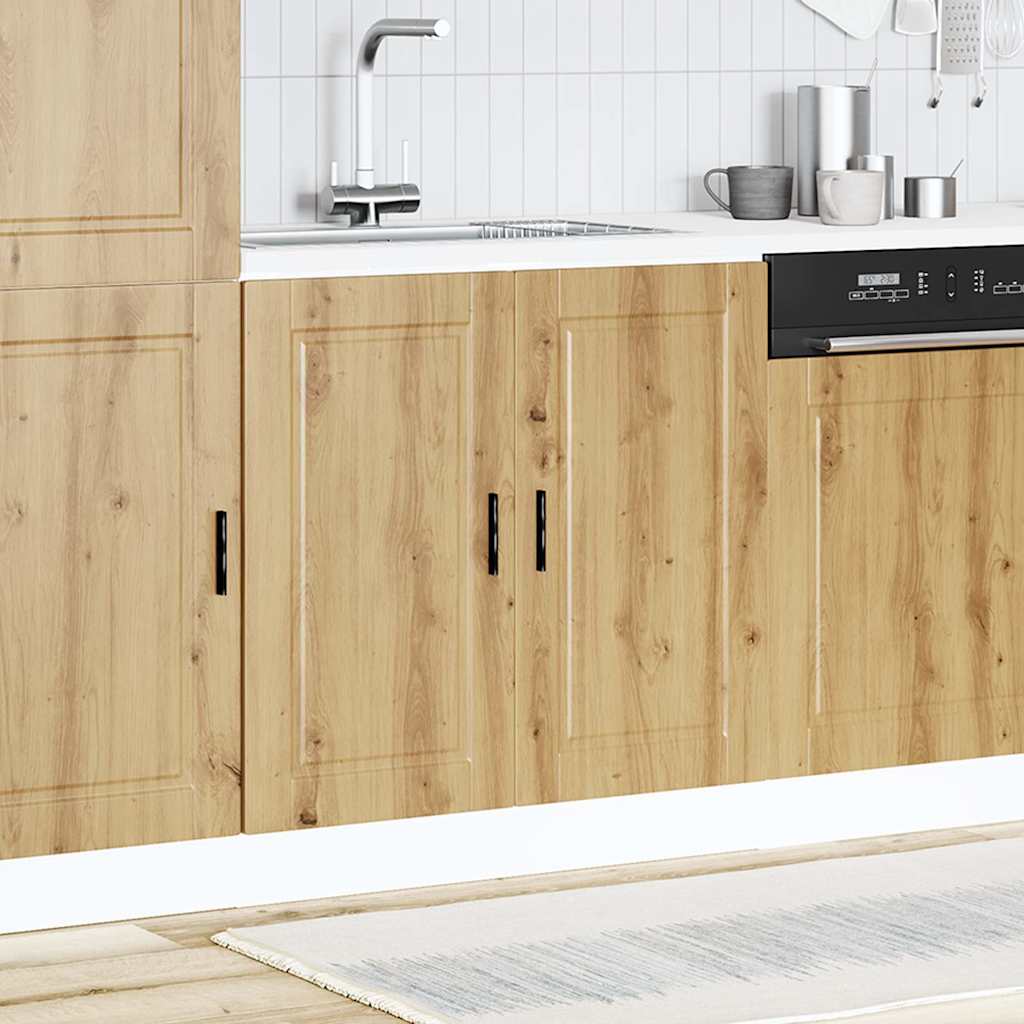 Vidaxl Sink Cabinet, Porto, Artisan Oak, 80X46X81.5 Cm