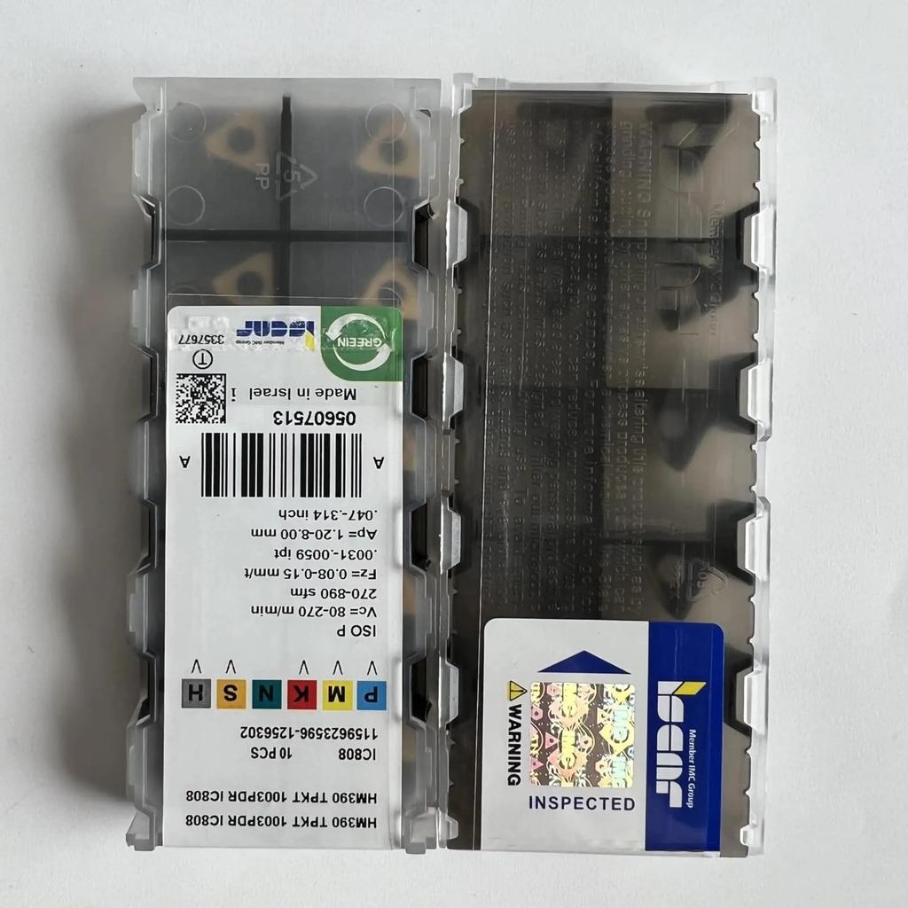 ISCAR / HM390TPKT1003PDR IC808  /Industrial indexable Carbide Inserts 10 PCS