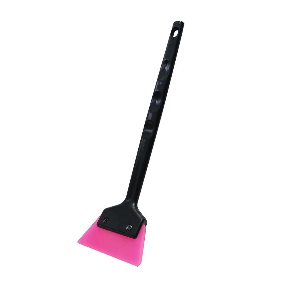Long Plastic Handle Car Tint Squeegee Anti-Slip Window Cleaning Tool High Quality Rubber Scraper