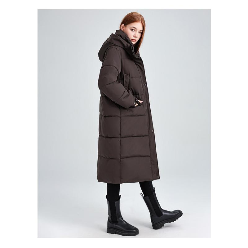 New Style Cotton Coat for Women, Knee-length Cotton Coat, Women's Hooded Thickened Winter Cotton-padded Jacket