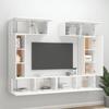 VidaXL TV Unit Set 6 Pcs White Engineered Wood 3114462
