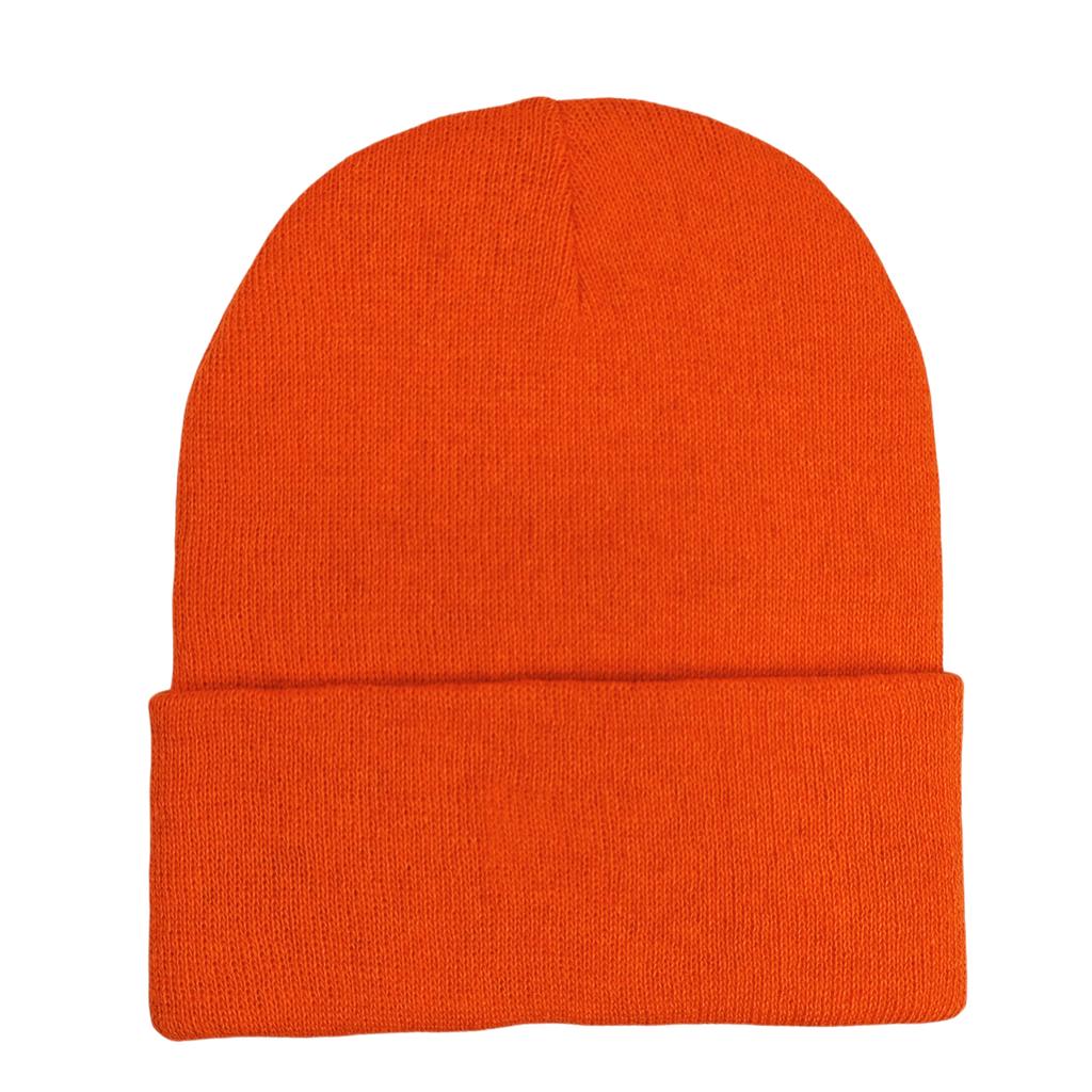 Custom Plain Knit Beanie Soft Winter Hat with 58 Colors Ready Stock Embroidery Logo