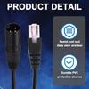 uxcell 3-Pin DMX512 XLR Female to RJ45 Female Adapter Cable, 2-Piece 1.6ft Microphone Extension Cable for Stage Studio Console Lighting