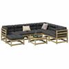 8 Piece Garden Sofa Set Pressure Treated Pine Wood