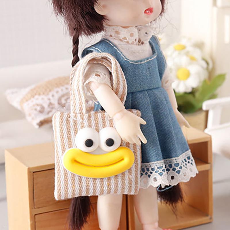 Кукольная мини-сумка из холста — фото 19