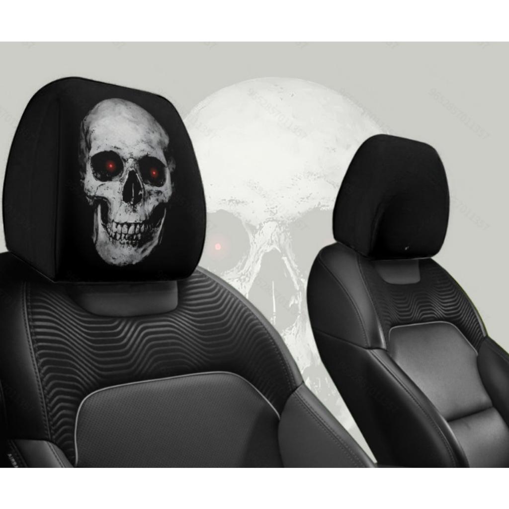 Samurai Smiley Face Car Pillowcase, Personalized Seat Protection Cover, Long-distance Self Driving and Business Travel Scenes, New Year's Day Gift