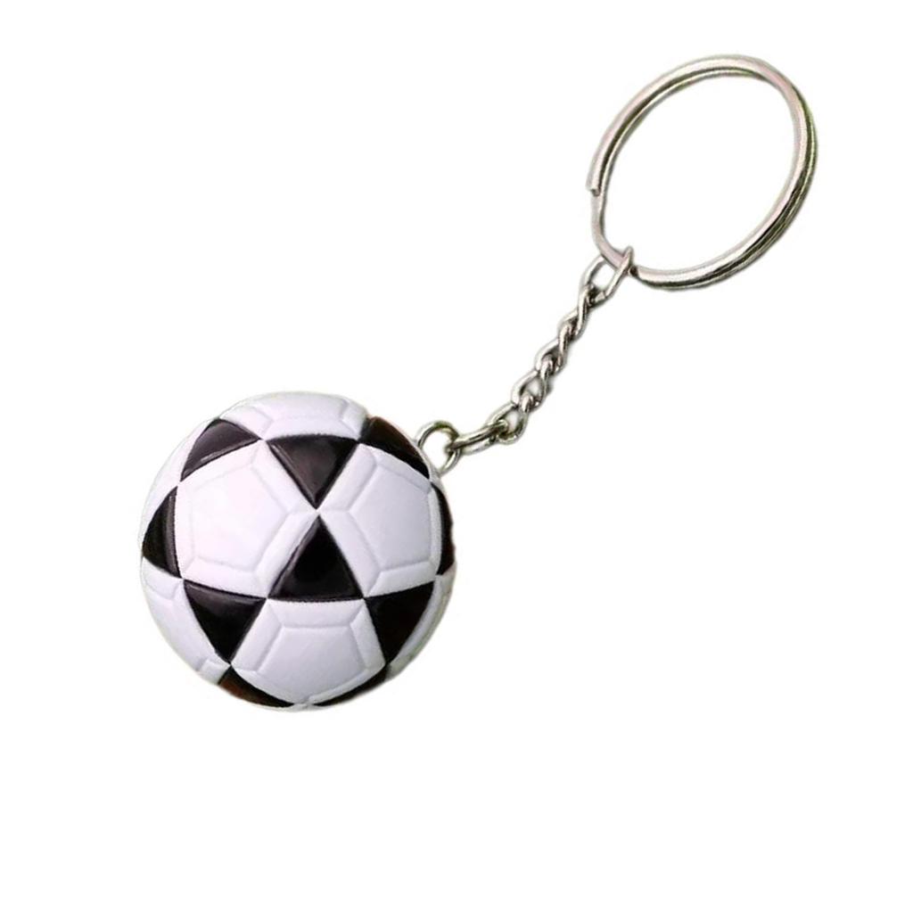 European Styles Football Sturdy Imitation Leather Keychain Souvenir Pendant Decoration for Fan and Collectors Wear