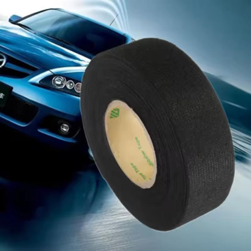 25MM*15M Auto Car Flannel Flannelette Adhesive Tape Wiring Harness Anti Rattle Self Adhesive Felt Tape Auto Repair Tools