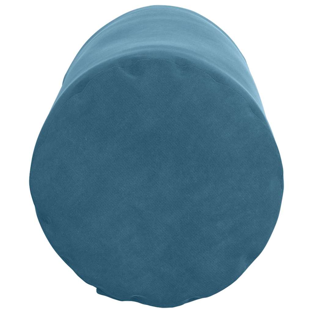 Bolster Cushions 2 Pieces Blue Ø 15 x 40 cm Cord Fabric