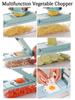 MENDENG Julienne Dünnes Kochwerkzeug Gemüseschneider Schneider, Set, Schneider, Set, Schneider, 7-in-1 Multifunktion (Hellblau)