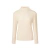 MONPLISSE [Women'S] Cuff Button Half Neck Pleated Top [Ivory]