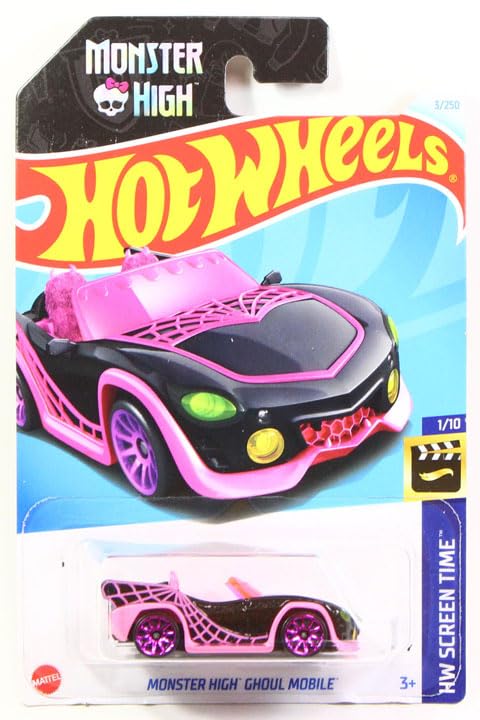 

Hot Wheels 2024 Monster High Ghoulmobile для #003r Черный/Розовый New 2024 [Элемент]