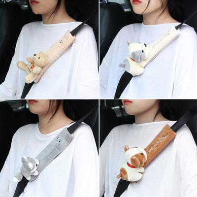 Car Seat Belt Shoulder Strap Cartoon Personality Cute Plus Long Interior Decoration Comfortable Four Seasons Universal