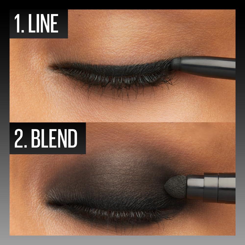 Maybelline New York Smudge Proof Waterproof Gel Eyeliner Pencil Tattoo Studio Smokey Black 0.28g