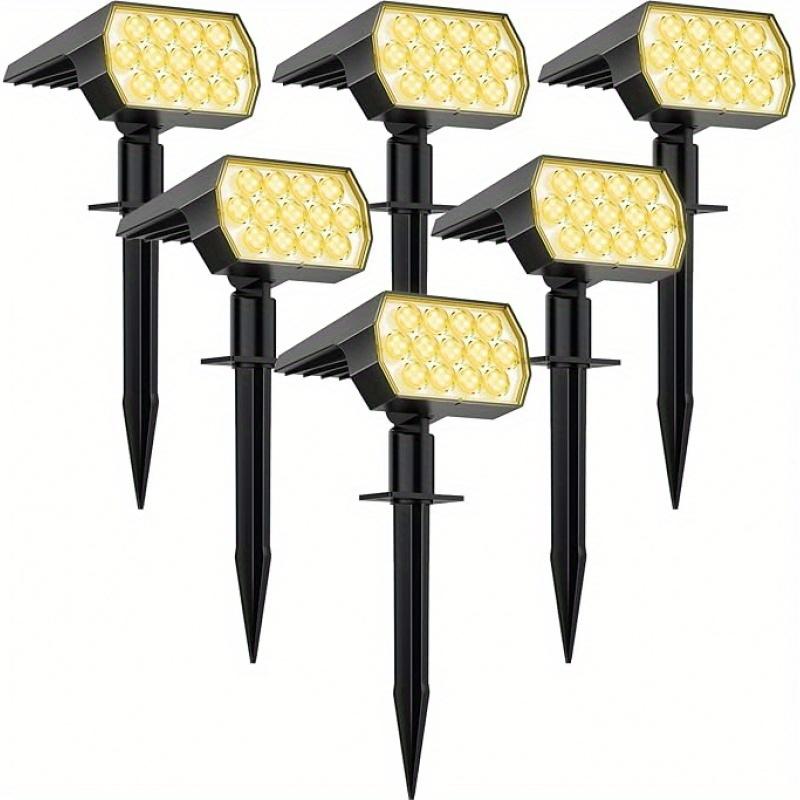 Outdoor Solar Spotlights,52LED Landscape Spotlights,waterproof Wall Lights,suitable for Trail,courtyard,garden,lane Landscape Lighting