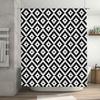 Black White Diamond Pattern Shower Curtain for Bathroom Decor Modern Home Textile Customizable Sizes Available
