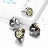 Ring Watch Free Size Waterproof Ring Clock Finger Ring Watch Number Analog Simple Fashionable Silver Men Women Fashion Accessory
