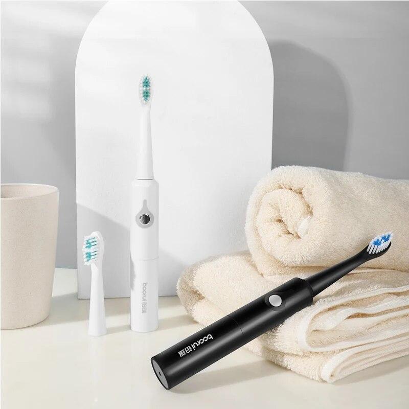 

Электрическая звуковая зубная щетка для взрослых, детский умный таймер, отбеливающая зубная щетка, водонепроницаемая сменная батарея, набор насадок из 3 щеток Br-022