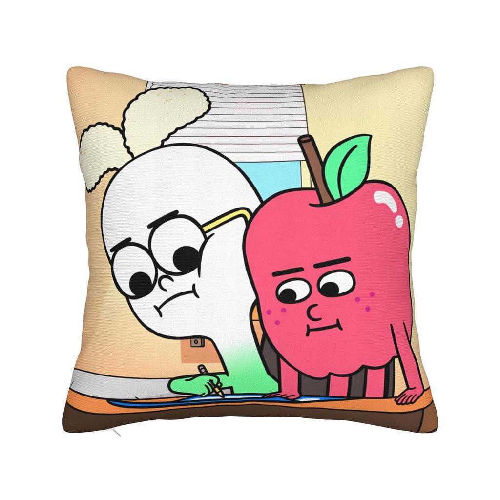 Apple and Onion Pillow Cover Comfy Cushion Cover Funny Pillow Case For Office Car Home Decor
