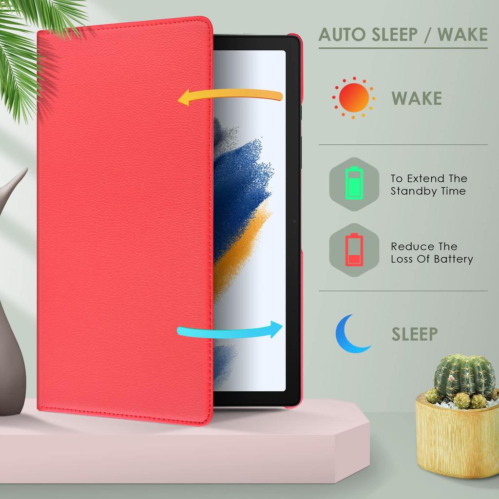Case for Lenovo Tab M11 (11 Inch) 2024 PU Leather 360 Rotating Stand with Sleep/Wake Function Cover for Lenovo Tab M11 2024 11"