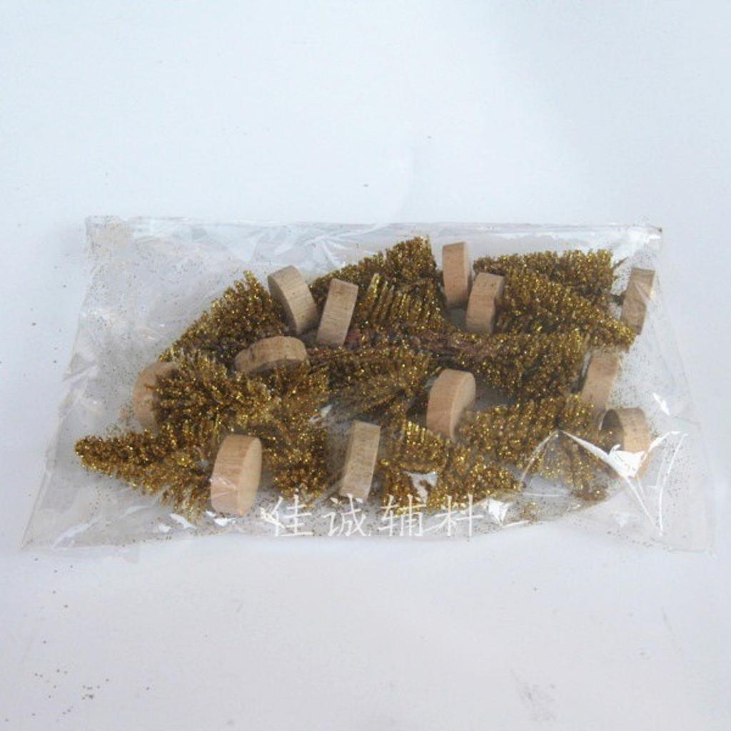 Bagged Christmas Tree Sisal-Wrapped Snow-Capped Decorative Christmas Tree