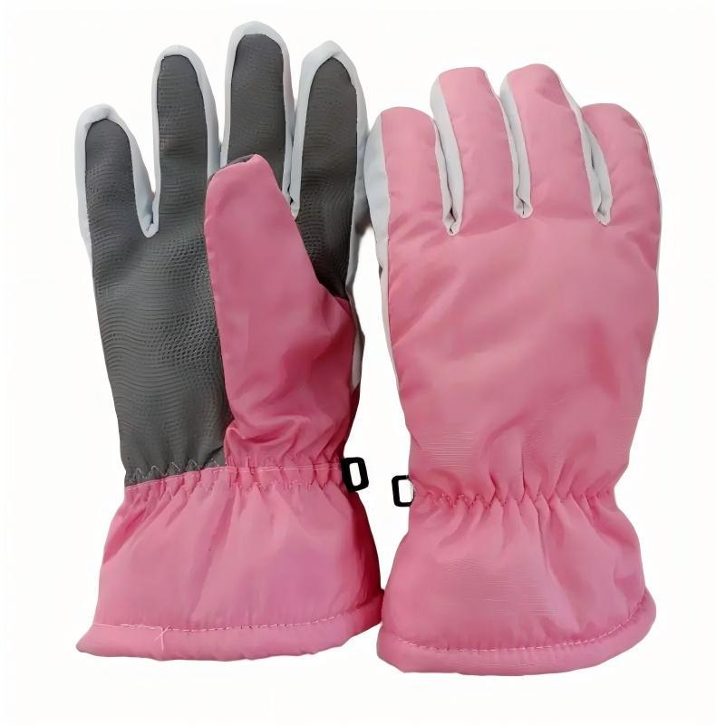 Electric Heated Velvet-Lined Ski Gloves - Waterproof, Windproof, Non-Slip for Men & Women