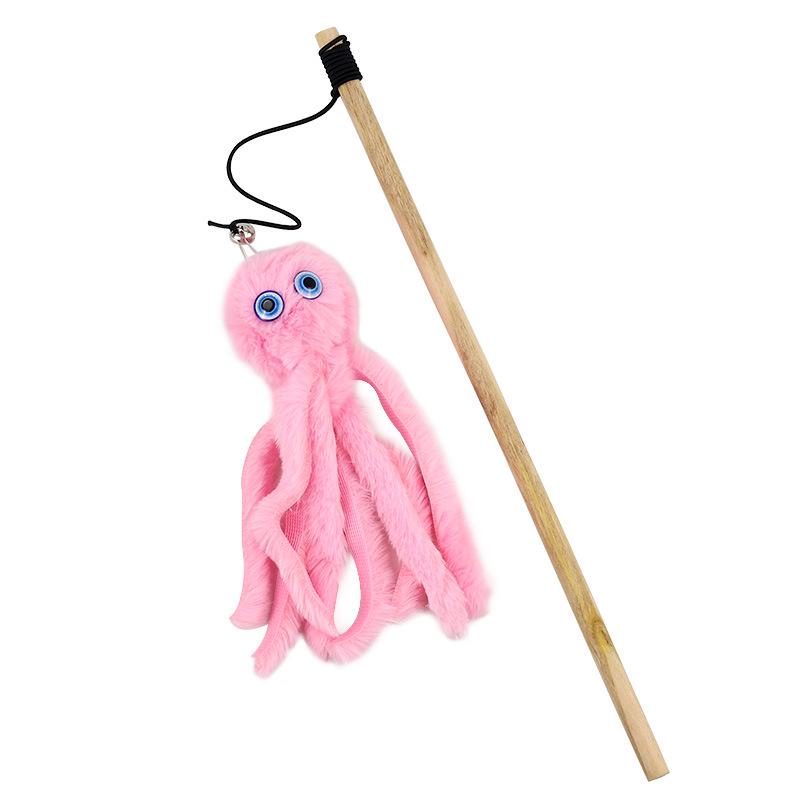 

Игрушка кошки: Игрушка-дразнилка «Гусеница с колокольчиком» для самостоятельного развлечения и стачивания зубов As shown in the picture