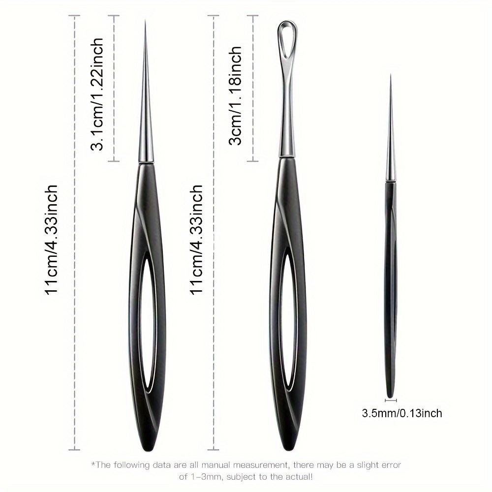 1/2Pcs Acne Needle Blackhead Clip Remover Extraction Popper Pore Black Head Cleaner Face Skin Care Deep Cleansing Needle Tool