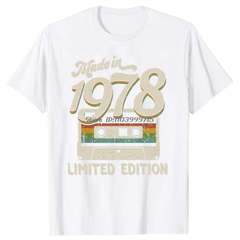 Manufactured In 1978 The Original Parts Have Aged To Perfection Retro Fashion Tshirt Casual Basic Tshirt Mens Tshirt Top