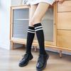 Spring & Autumn Micro-Pressure Slimming Thigh-High Knee Socks for Women - Japanese Korean College Style, Student Long Tube Football Socks