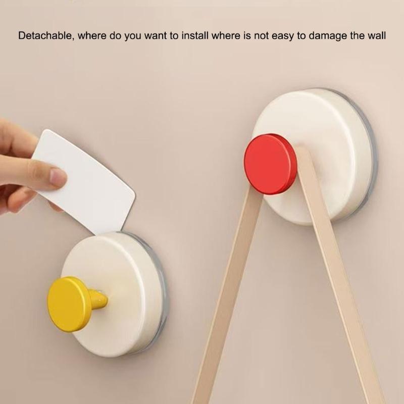Pack of 10 Bathroom Suction Cup Hooks Rustproof Suction Hooks Foldable Hangers For Easy Hanging In Wet Area