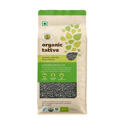 Bio-Schwarz-Urad-Dal, ganz (500 gr), Bio Urad Dal Schwarz Ganz, Bio Tattva