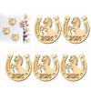 Handmade Wooden Decor Chinese Zodiac Year Of The Horse Sticker Lucky Refrigerator Ornament  Home