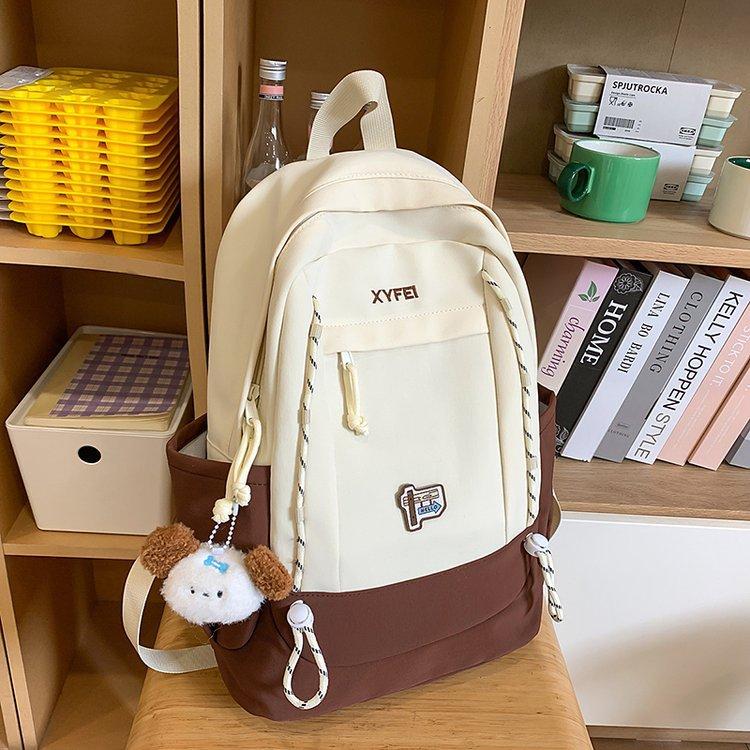 Schoolbag Korean version Japanese ins new schoolbag for junior and high school students simple and cute versatile large-capacity travel backpack