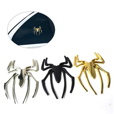 Autocolante pentru mașină Metal 3D Spider Logo Autocolant metalic Emblemă cromată pentru păianjen
