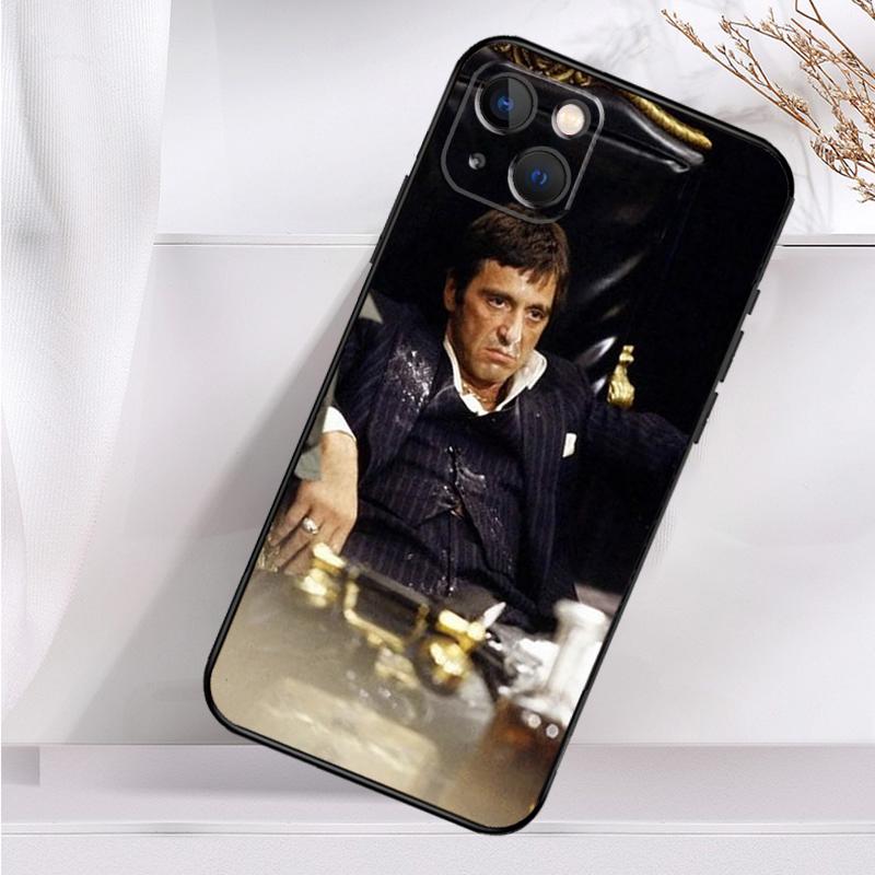 

Scarface Al Pacino Tony Montana Phone Case For iPhone 16 15 14 13 12 11 Pro Max Mini X XR XS Max 7 8 Plus Back Cover iPhone 11 Pro