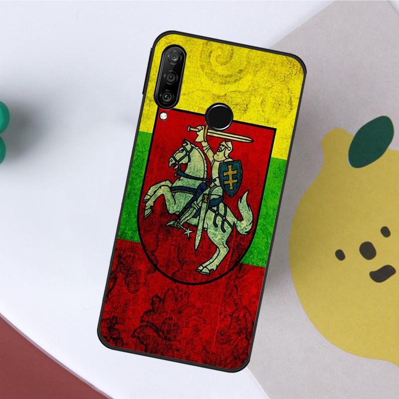 Lithuania Flag Lithuanian For Huawei Nova 5T 9 10 SE 7i 8i 11i 12i Y60 Y61 Y70 Y72 Y73 Y90 Y91 P20 P40 P30 Lite Case