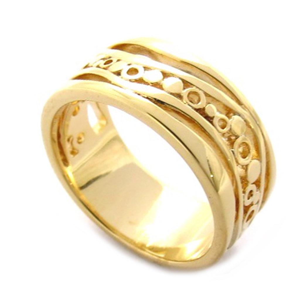 Vergoldeter 'Choreographie' Ring
