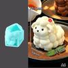 Food Grade Sheep Shaped Silicone Mold Non Stick Surface Easy Demould For Homemade Mousse Cake Chocolate Dessert Baking